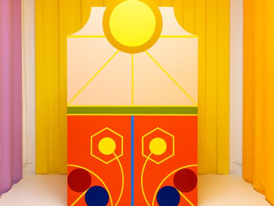 Ana Kostova | Innere Landschaft, 2025, Acryl auf MDF, 175 x 105 cm © Ana Kostova