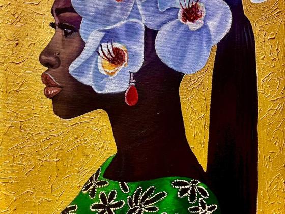 Moses Zibor | The Gaze | Öl auf Leinwand | oil on canvas | 2025 | 60 x 70 cm