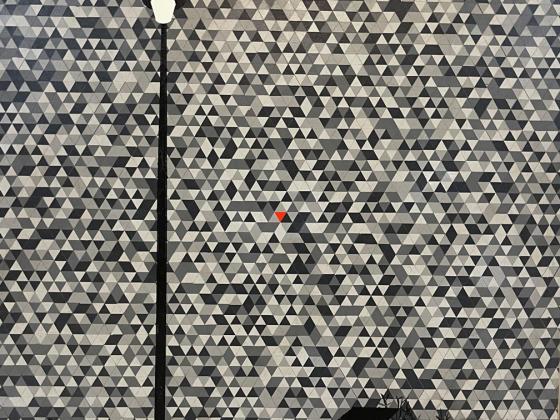 Thomas Zipp, Blind Spot Detecting Unit (Profondeville), 2022, acrylic, oil, lacquer on canvas, artist's frame