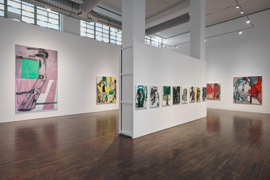 Ausstellungsansicht "Amy Sillman. Oh, Clock!", Ludwig Forum Aachen