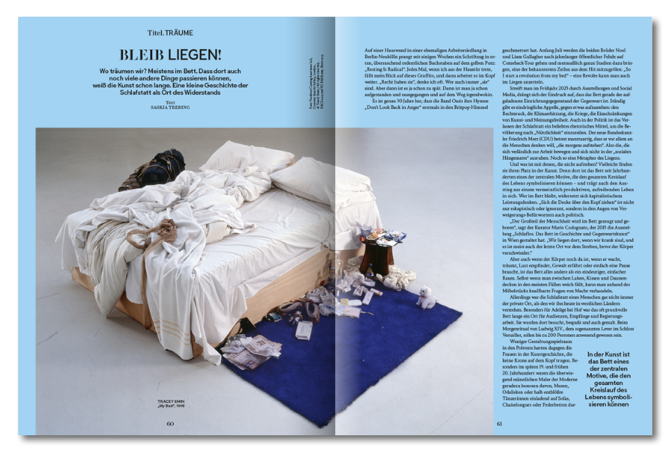 Spread Bett in der Kunst, Monopol 07/08/2025