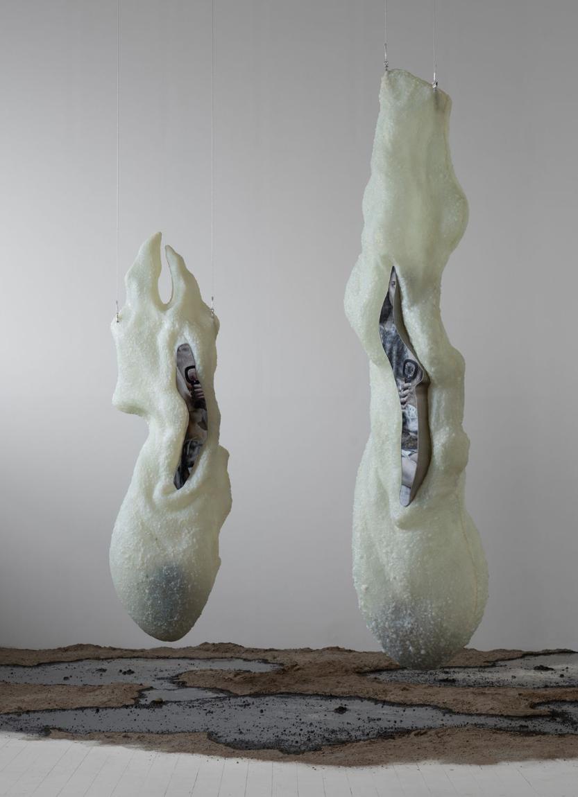"Klára Hosnedlová – To Infinity", 2023, Ausstellungsansicht, "Soft Robots", Copenhagen Contemporary, 2025