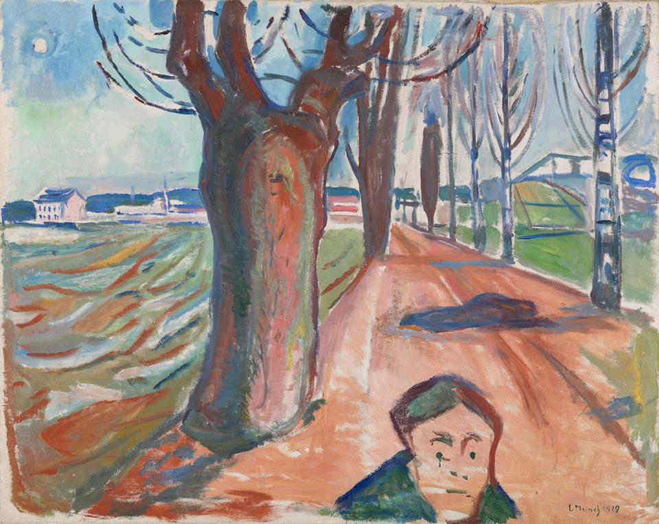 Edvard Munch "Mörder in der Allee", 1919
