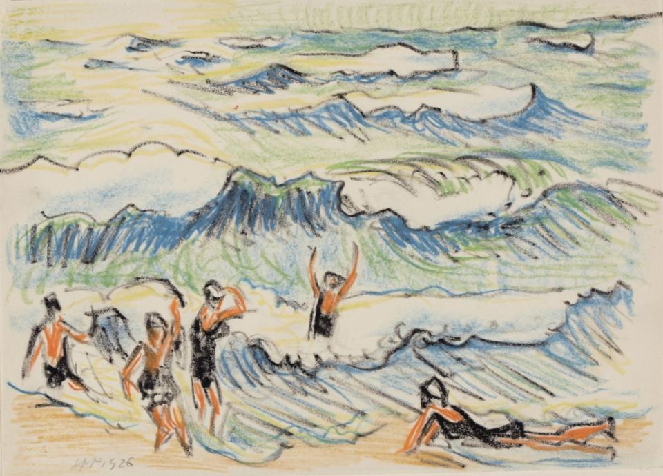 Max Pechstein "Badeleben 20", 1926 