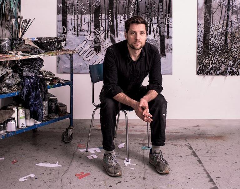 Philipp Fürhofer in seinem Studio in Berlin