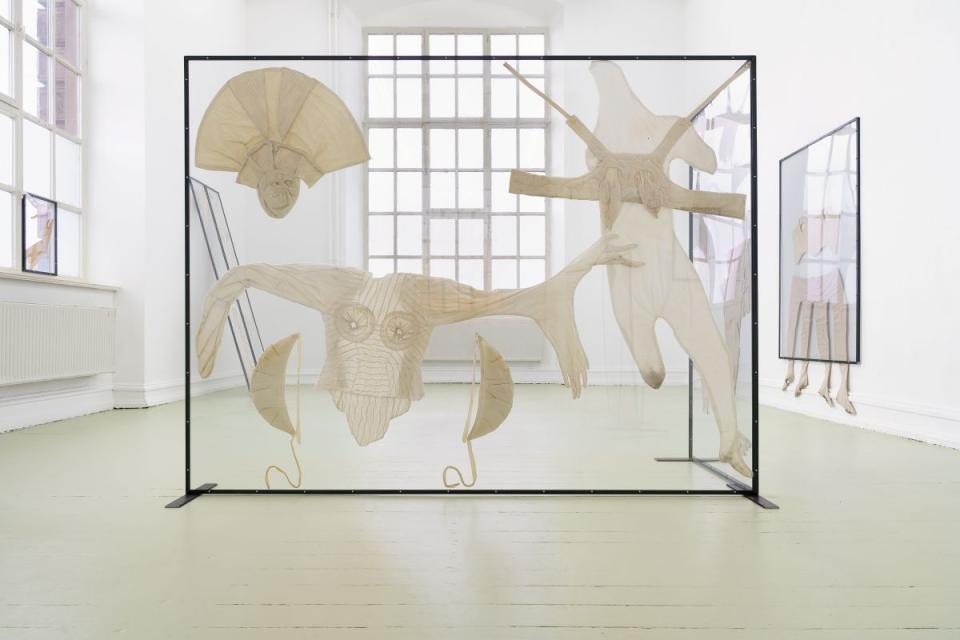 Emmélie Lempert "hide, seek, hide", 2024, Installationsansicht Kunstakademie Köln