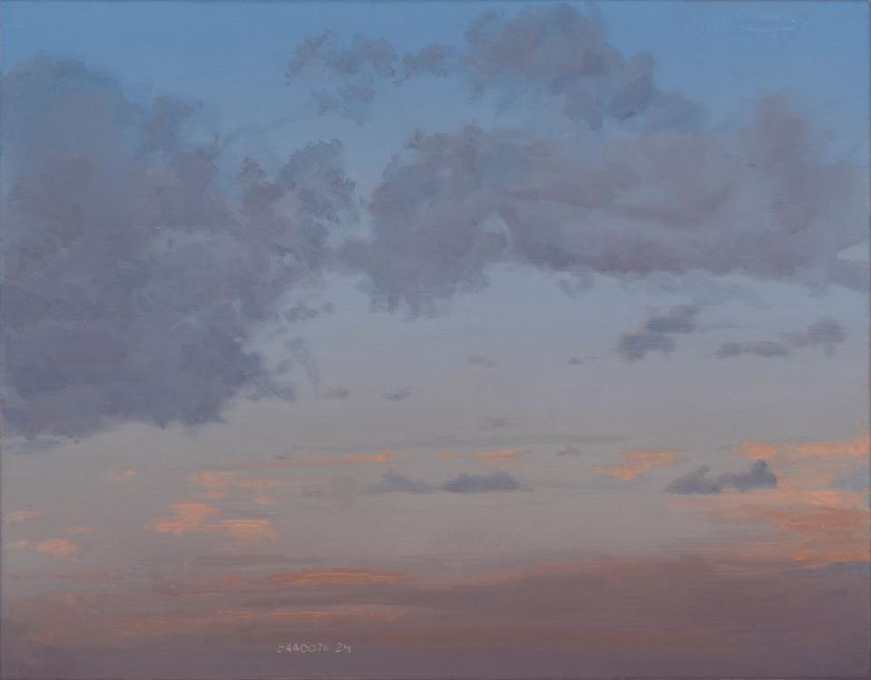 Tütar gallery: Tõnis Saadoja "Evening Sky V", 2024, aus der Serie "Height Above Sea Level"