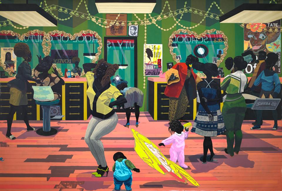 Kerry James Marshall "School of Beauty, School of Culture" (Detail), 2012