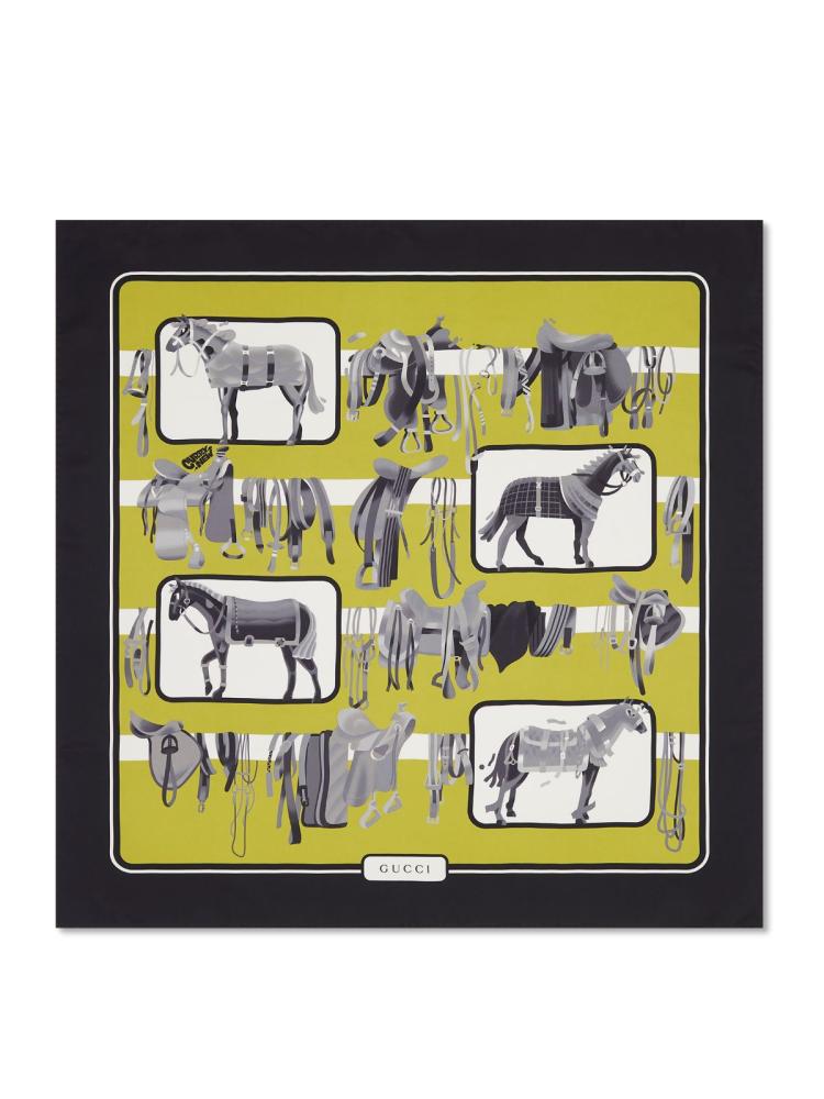 Curry new "Horsebit Silk Scarf", 2025