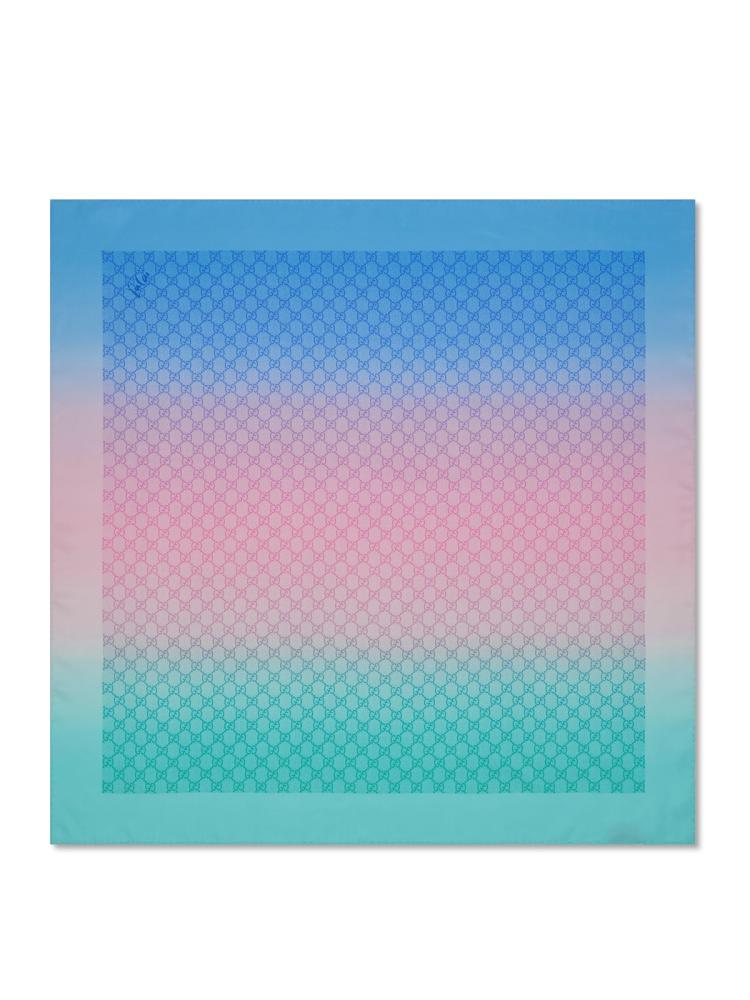 Yu Cai "GG Monogram Silk Scarf", 2025