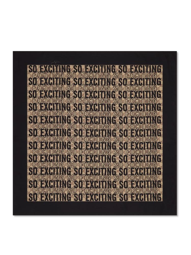 Sara Leghissa "GG Monogram Silk Scarf", 2025