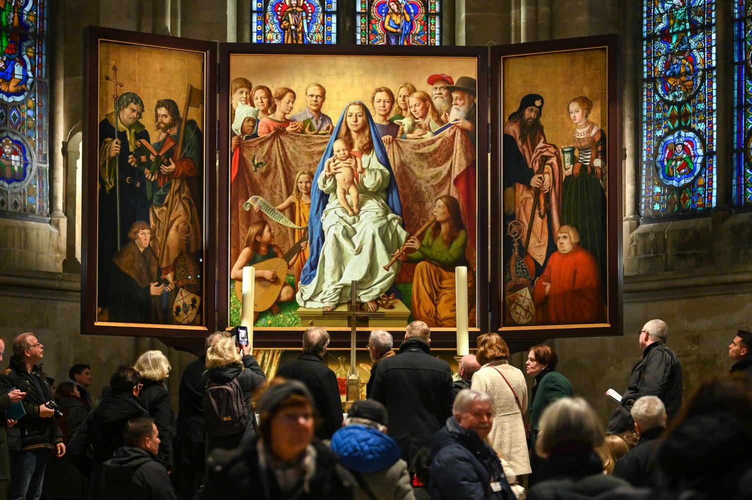Lucas Cranach d. Ä. "Marienaltar", 1519, im Naumburger Dom
