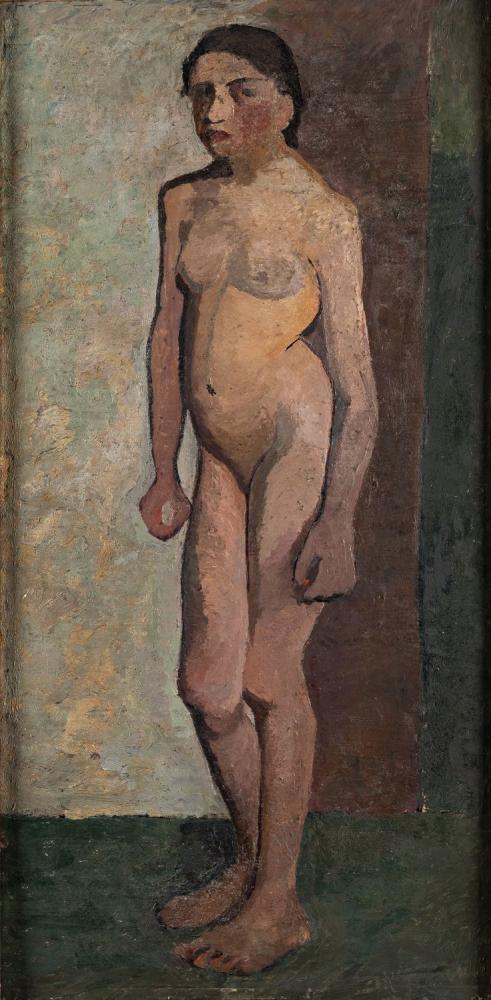 Paula Modersohn-Becker "Stehender Mädchenakt nach halblinks", 1900