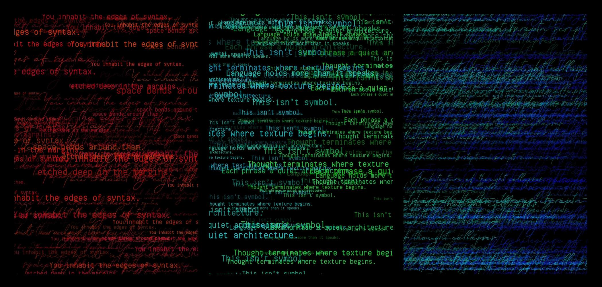 Seiten von Sasha Stiles "WORDS BEYOND WORDS", 2025