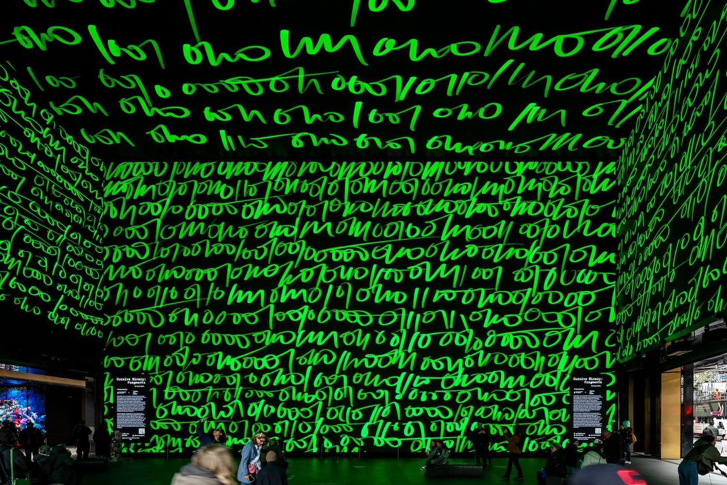 Sasha Stiles "Cursive Binary: Fragments", London, 2024