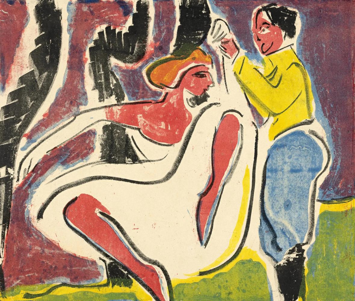 Ernst Ludwig Kirchner "Russisches Tänzerpaar", 1909