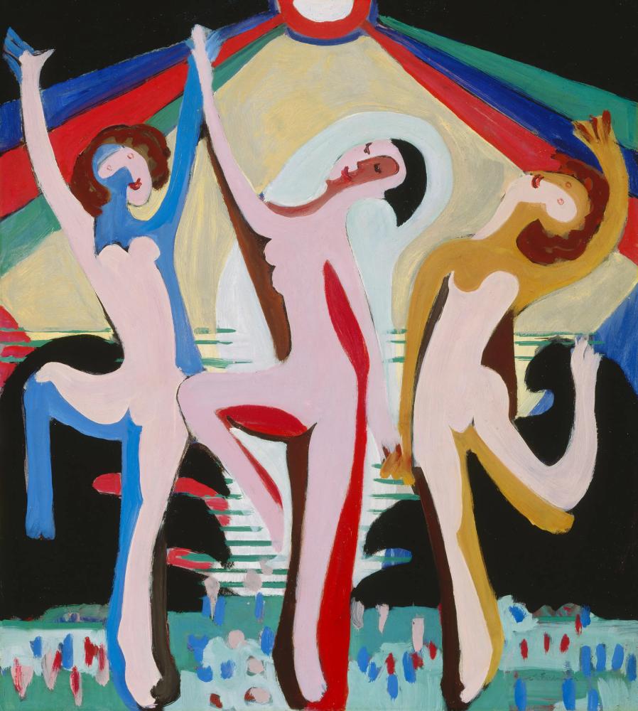 Ernst Ludwig Kirchner "Farbentanz I [Entwurf für Essen]", 1932