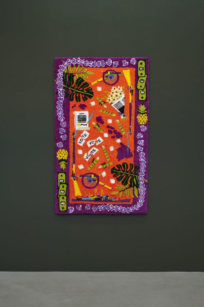 Johannah Herr "American War Rug XVII (Hawaii, 1893)", 2022