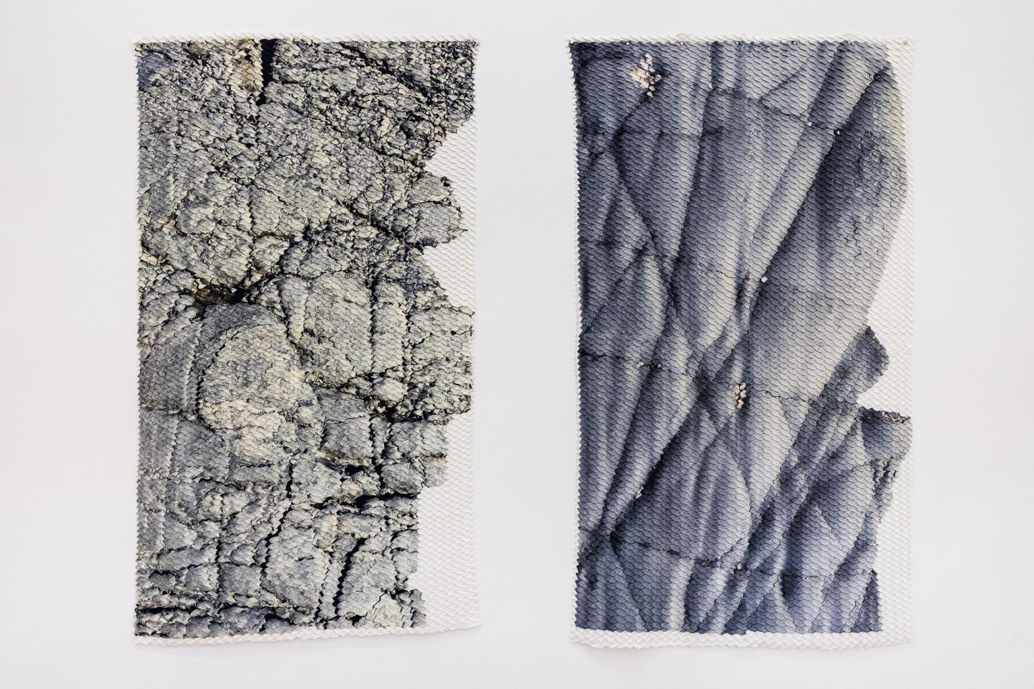 Alice Channer "Soft Sediment Deformation, Full Body (frown lines)", 2018