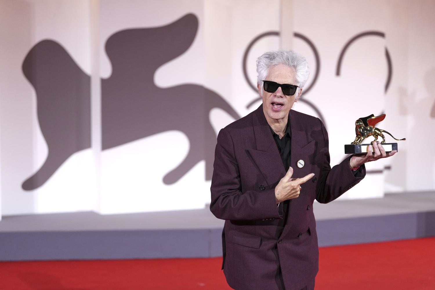 Regisseur Jim Jarmusch, Gewinner des Goldenen Löwen für den besten Film für "Father Mother Sister Brother" in Venedig