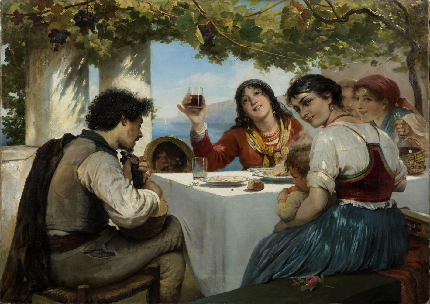 Elisabeth Jerichau-Baumann "Italienische Osteria", undatiert, Nationalmuseum Stockholm
